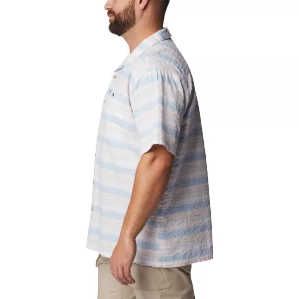 imageColumbia Mens Pine Canyon Short SleevePeach Blossom Stripe