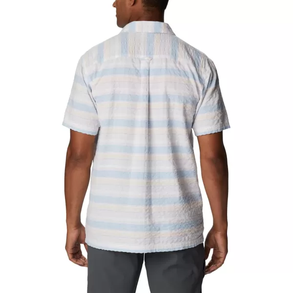imageColumbia Mens Pine Canyon Short SleevePeach Blossom Stripe
