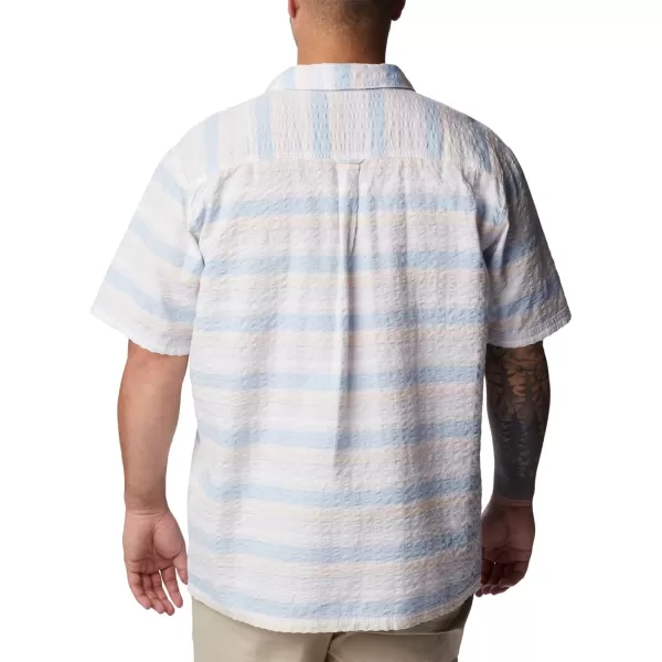 imageColumbia Mens Pine Canyon Short SleevePeach Blossom Stripe