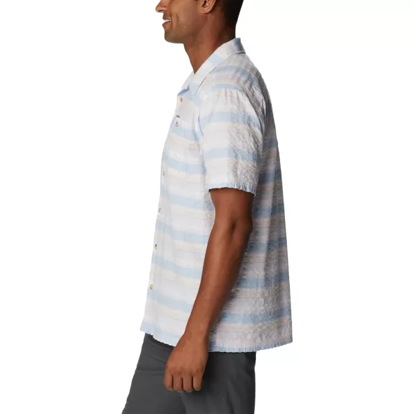 imageColumbia Mens Pine Canyon Short SleevePeach Blossom Stripe