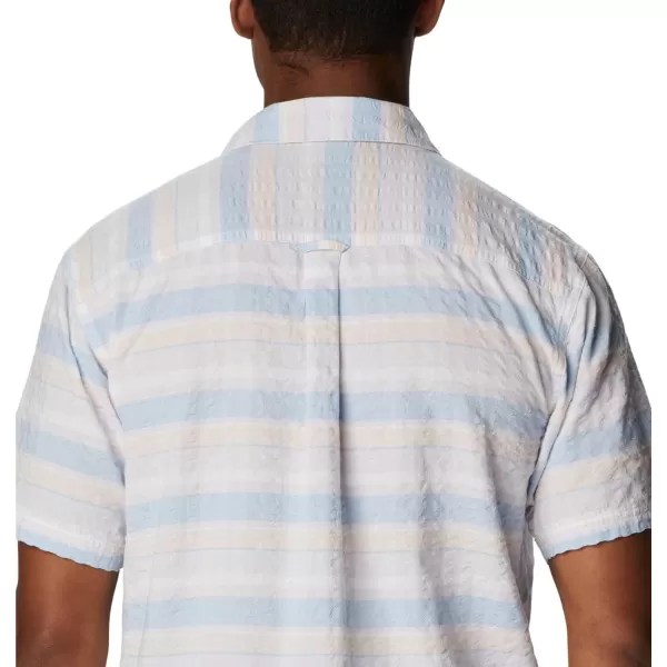 imageColumbia Mens Pine Canyon Short SleevePeach Blossom Stripe