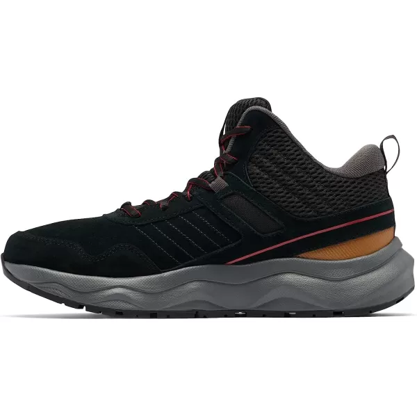 imageColumbia Mens Plateau Venture Mid Hiking ShoeBlackRed Element