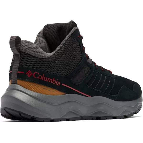 imageColumbia Mens Plateau Venture Mid Hiking ShoeBlackRed Element