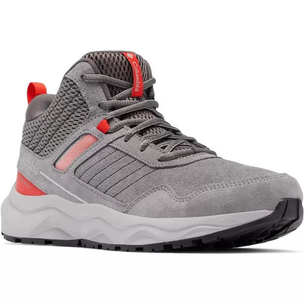 imageColumbia Mens Plateau Venture Mid Hiking ShoeTitainium Grey SteelFiery Red