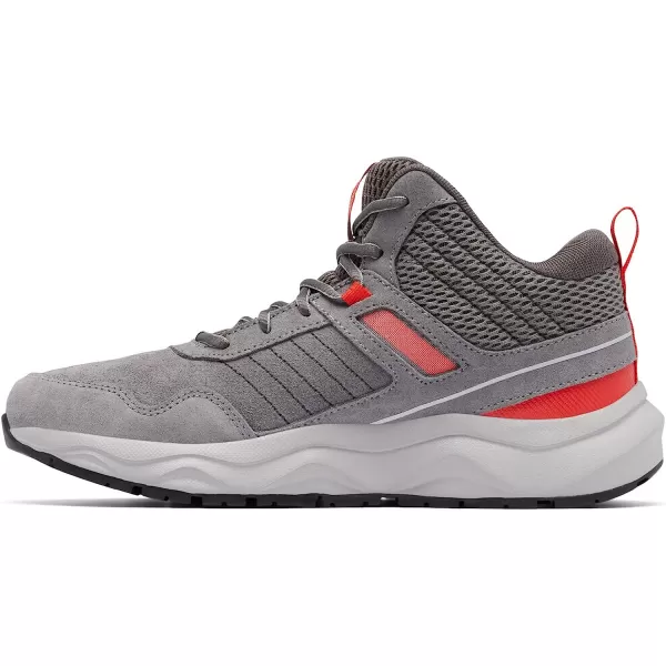 imageColumbia Mens Plateau Venture Mid Hiking ShoeTitainium Grey SteelFiery Red