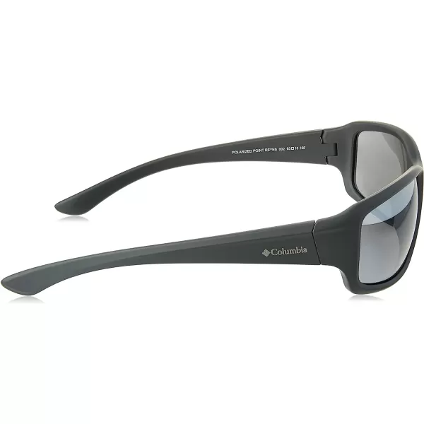 imageColumbia Mens Point Reyes Rectangular SunglassesMatte BlackSmoke