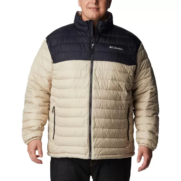 imageColumbia Mens Powder Lite JacketAncient FossilBlack