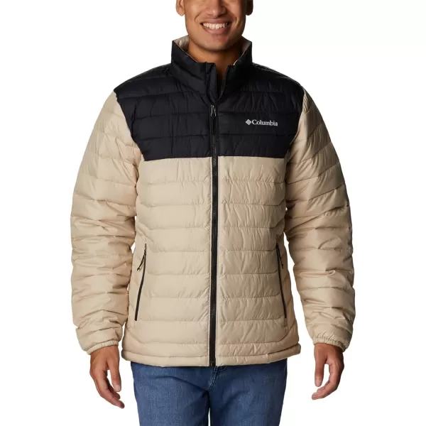 imageColumbia Mens Powder Lite JacketAncient FossilBlack
