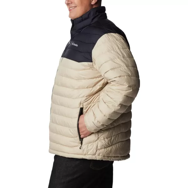 imageColumbia Mens Powder Lite JacketAncient FossilBlack