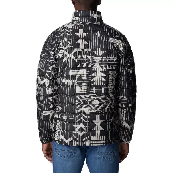 imageColumbia Mens Powder Lite JacketBlack Passages Print