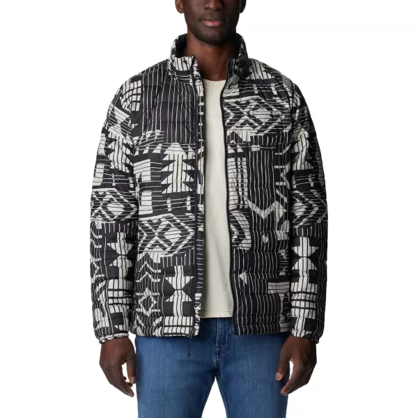 imageColumbia Mens Powder Lite JacketBlack Passages Print