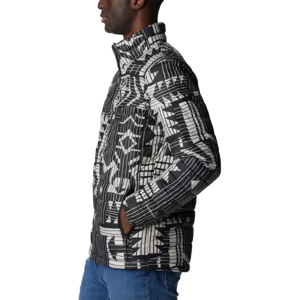 imageColumbia Mens Powder Lite JacketBlack Passages Print