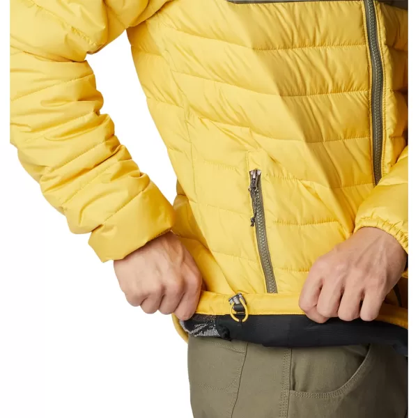 imageColumbia Mens Powder Lite JacketGolden NuggetStone Green