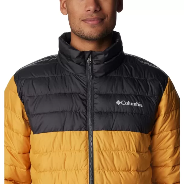 imageColumbia Mens Powder Lite JacketRaw Honey  Shark