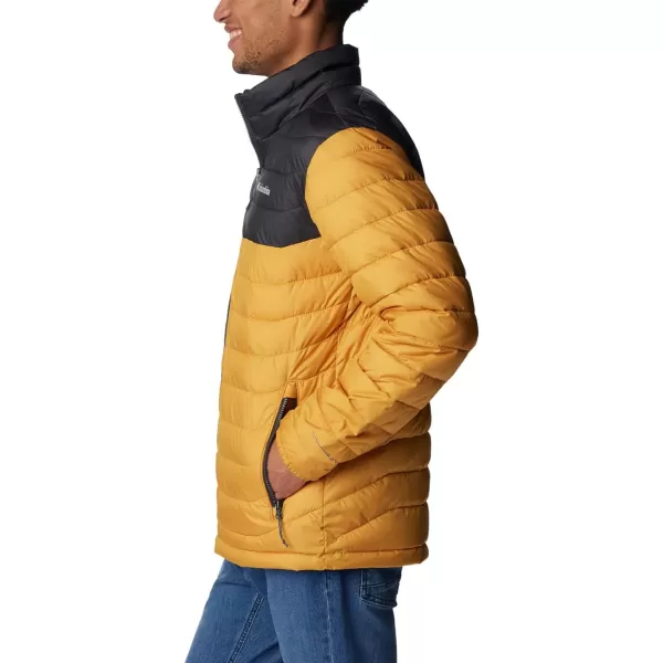 imageColumbia Mens Powder Lite JacketRaw Honey  Shark