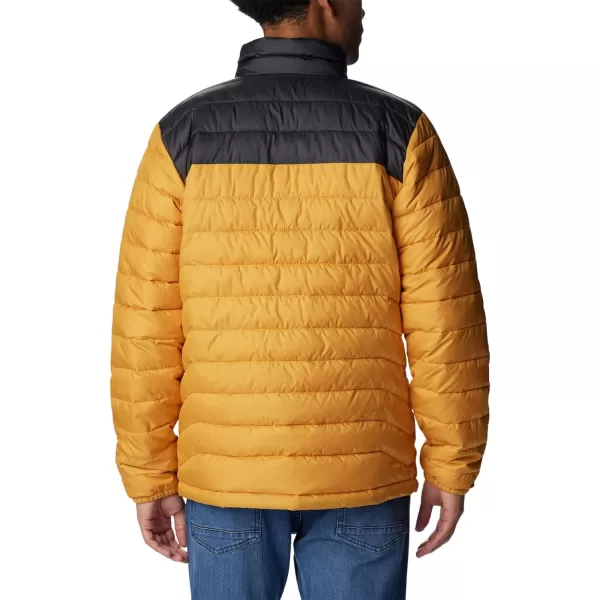 imageColumbia Mens Powder Lite JacketRaw Honey  Shark