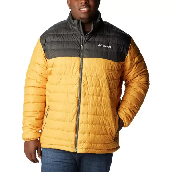 imageColumbia Mens Powder Lite JacketRaw Honey  Shark