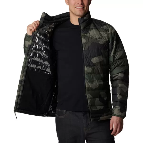 imageColumbia Mens Powder Lite JacketStone Green Mod Camo Print