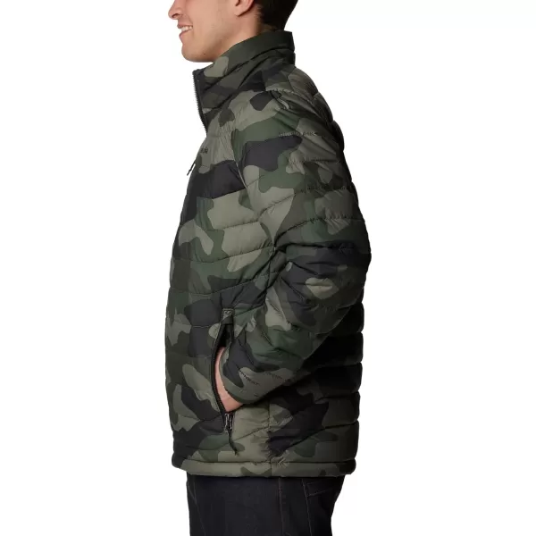 imageColumbia Mens Powder Lite JacketStone Green Mod Camo Print