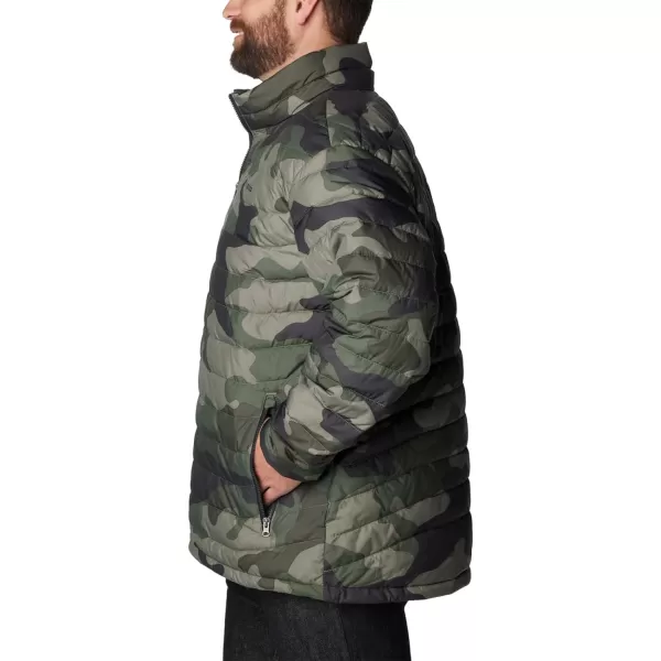 imageColumbia Mens Powder Lite JacketStone Green Mod Camo Print