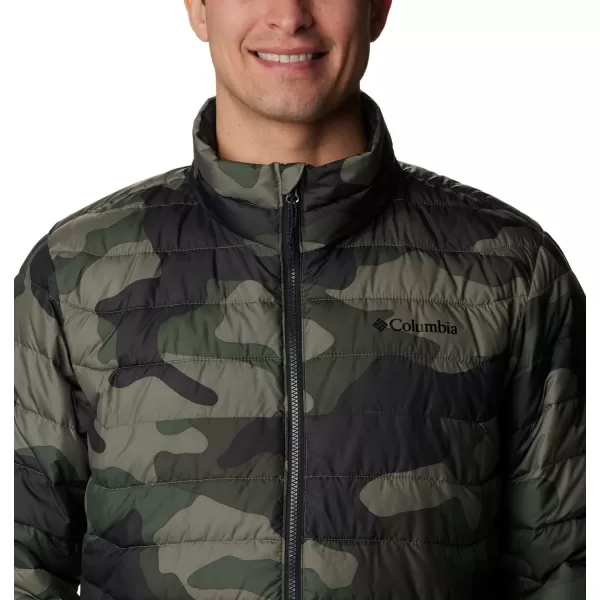 imageColumbia Mens Powder Lite JacketStone Green Mod Camo Print