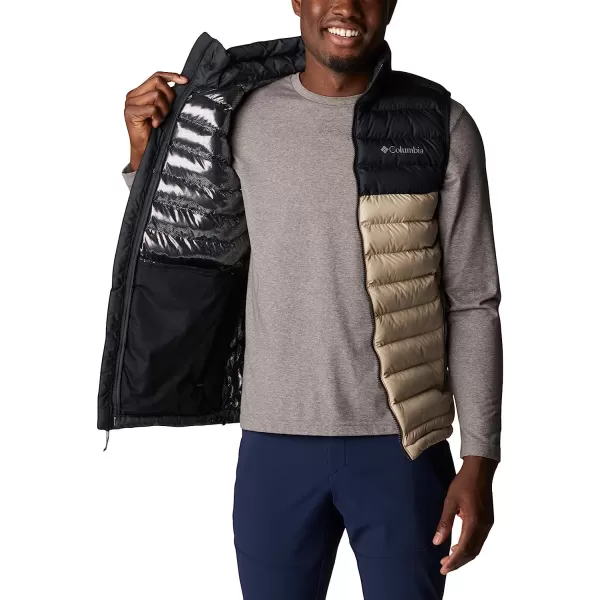 imageColumbia Mens Powder Lite VestAncient FossilBlack
