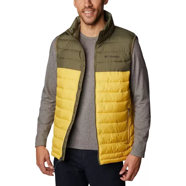 imageColumbia Mens Powder Lite VestGolden NuggetStone Green