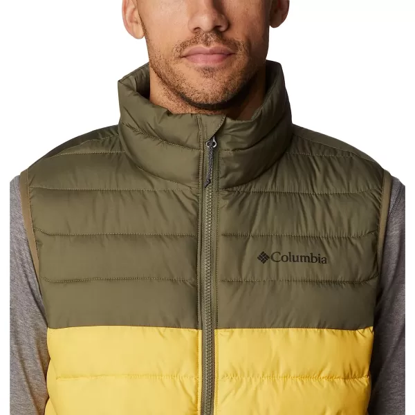 imageColumbia Mens Powder Lite VestGolden NuggetStone Green