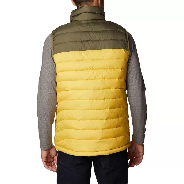 imageColumbia Mens Powder Lite VestGolden NuggetStone Green