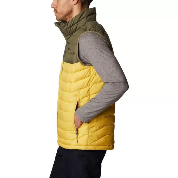 imageColumbia Mens Powder Lite VestGolden NuggetStone Green