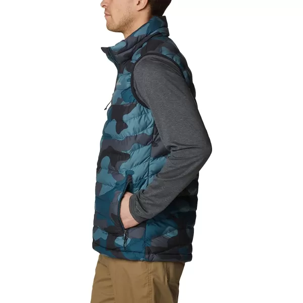 imageColumbia Mens Powder Lite VestMetal Mod Camo Print