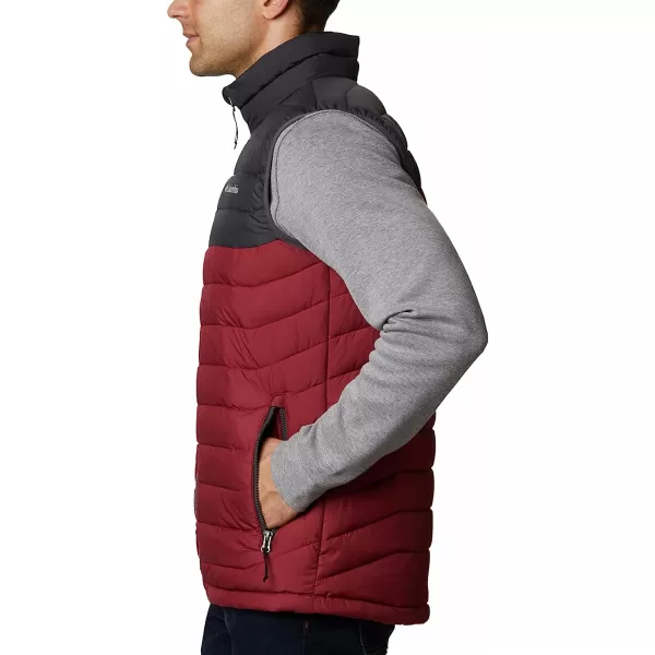 imageColumbia Mens Powder Lite VestRed JasperShark
