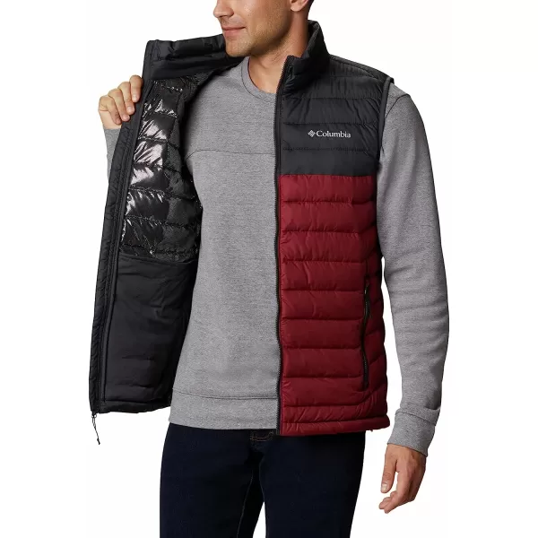 imageColumbia Mens Powder Lite VestRed JasperShark