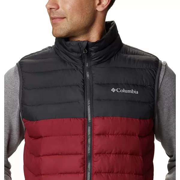 imageColumbia Mens Powder Lite VestRed JasperShark