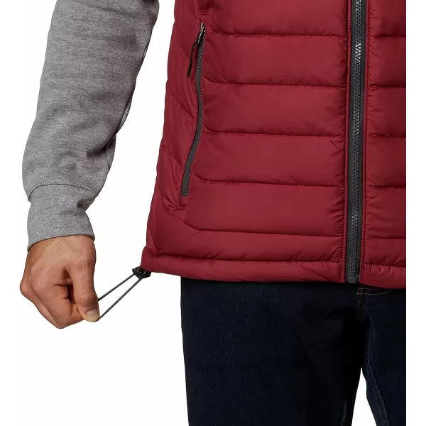 imageColumbia Mens Powder Lite VestRed JasperShark