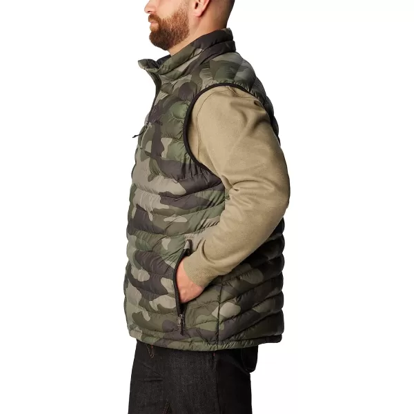 imageColumbia Mens Powder Lite VestStone Green Mod Camo Print