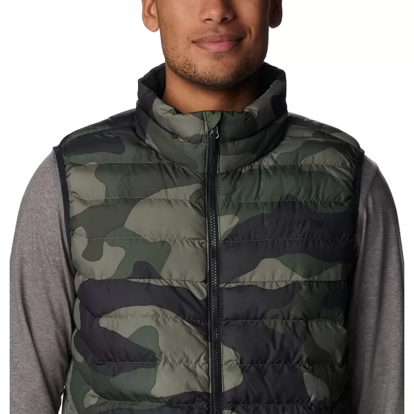 imageColumbia Mens Powder Lite VestStone Green Mod Camo Print