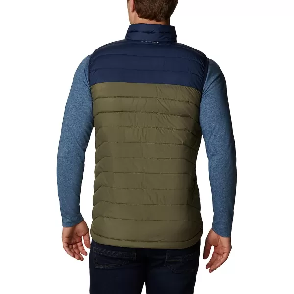 imageColumbia Mens Powder Lite VestStone GreenCollegiate Navy