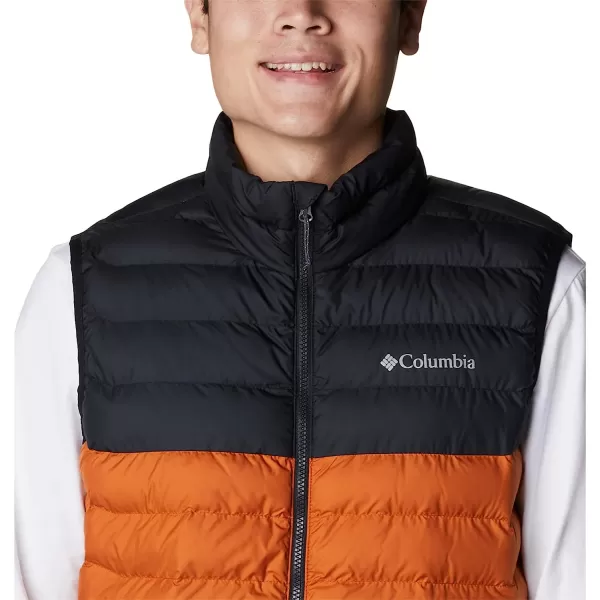 imageColumbia Mens Powder Lite VestWarm CopperBlack