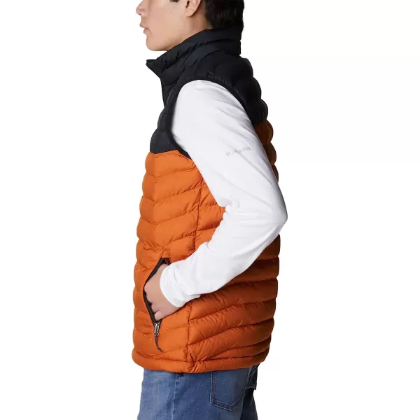 imageColumbia Mens Powder Lite VestWarm CopperBlack