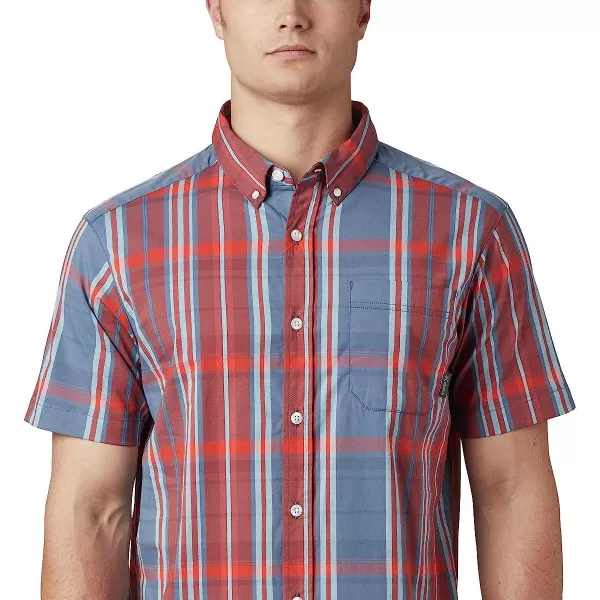 imageColumbia Mens Rapid Rivers Ii Short Sleeve ShirtCarnelian Red Large Plaid