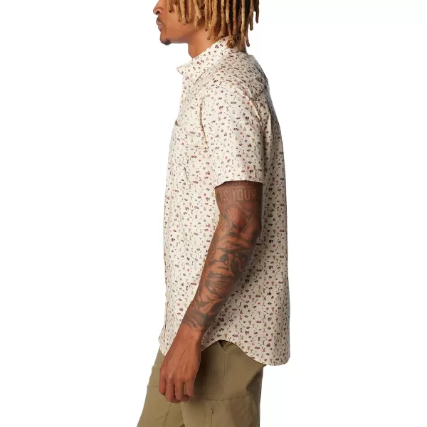 imageColumbia Mens Rapid Rivers Ii Short Sleeve ShirtChalkMakin Tracks Print