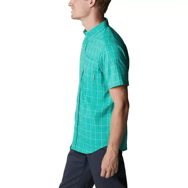 imageColumbia Mens Rapid Rivers Ii Short Sleeve ShirtElectric Turquoise Grid