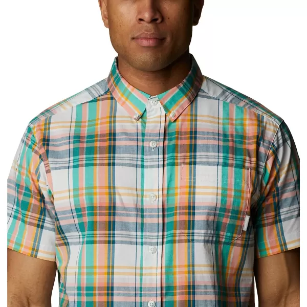 imageColumbia Mens Rapid Rivers Ii Short Sleeve ShirtElectric Turquoise Multi Madras