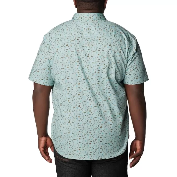 imageColumbia Mens Rapid Rivers Ii Short Sleeve ShirtStone BlueMakin Tracks Print
