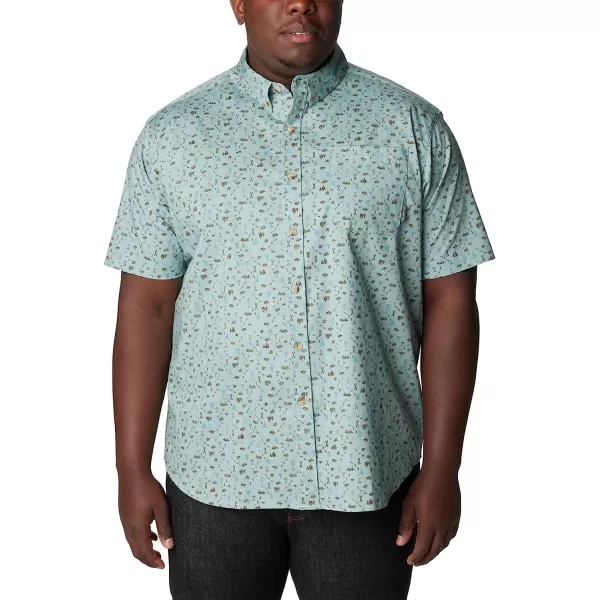 imageColumbia Mens Rapid Rivers Ii Short Sleeve ShirtStone BlueMakin Tracks Print