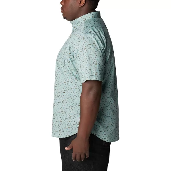 imageColumbia Mens Rapid Rivers Ii Short Sleeve ShirtStone BlueMakin Tracks Print