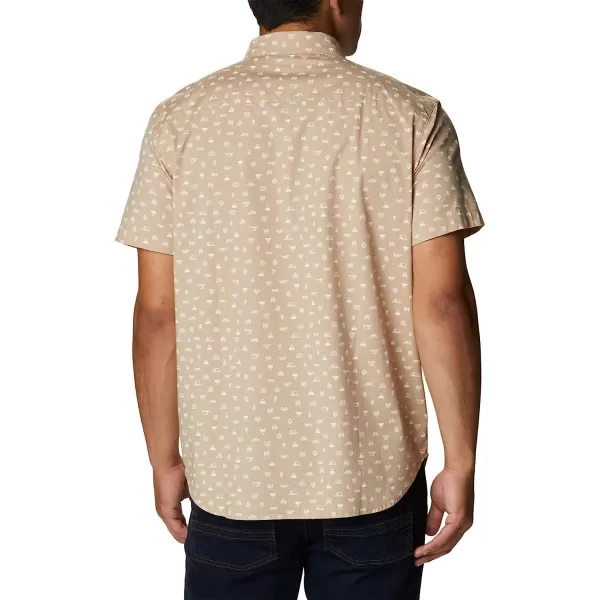 imageColumbia Mens Rapid Rivers Printed Short Sleeve ShirtAncient Fossil Camp Icon