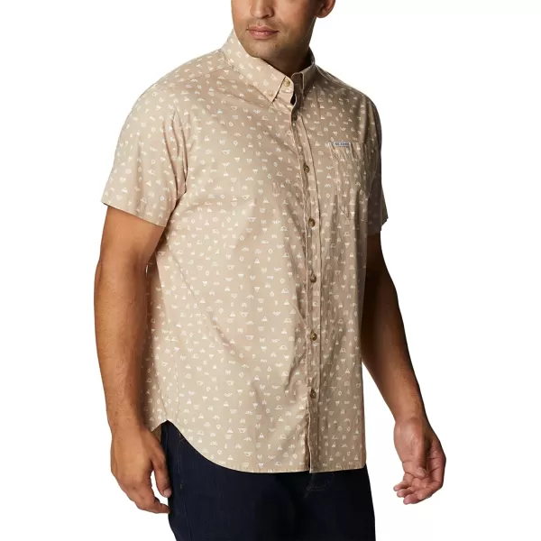 imageColumbia Mens Rapid Rivers Printed Short Sleeve ShirtAncient Fossil Camp Icon