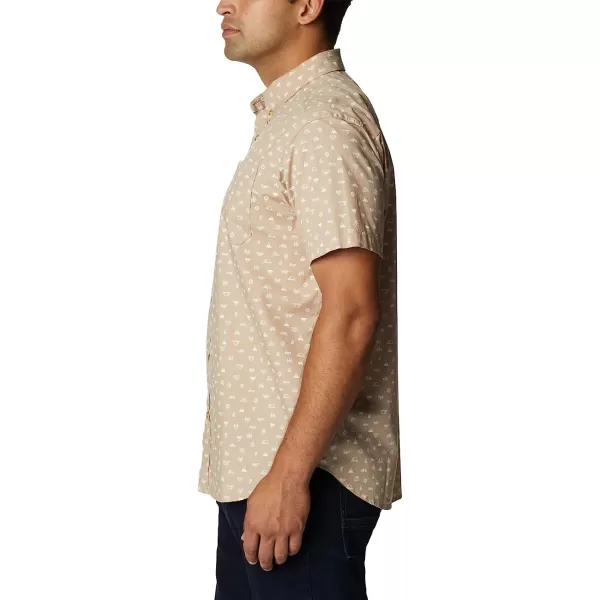 imageColumbia Mens Rapid Rivers Printed Short Sleeve ShirtAncient Fossil Camp Icon